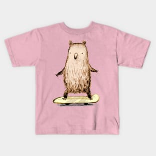 Skateboarding Bear Kids T-Shirt